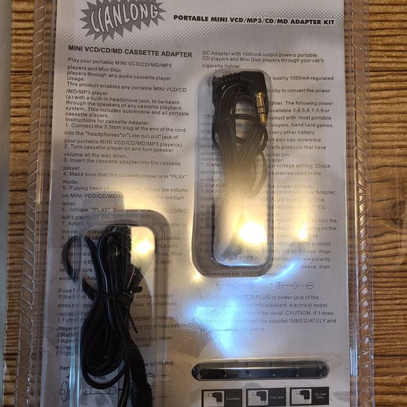 Portable Mini Cassette Car Adaptor Kit (NEW) - Picture 3 of 3